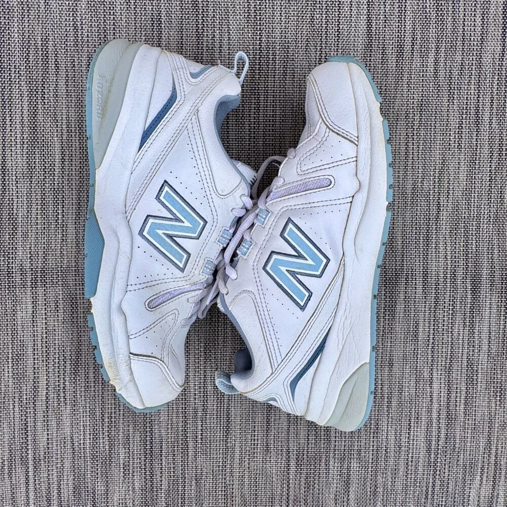 New Balance 608 Athletic Trainers Womens Sz 8.5 Mens Sz 7 White Leather - Picture 6 of 10